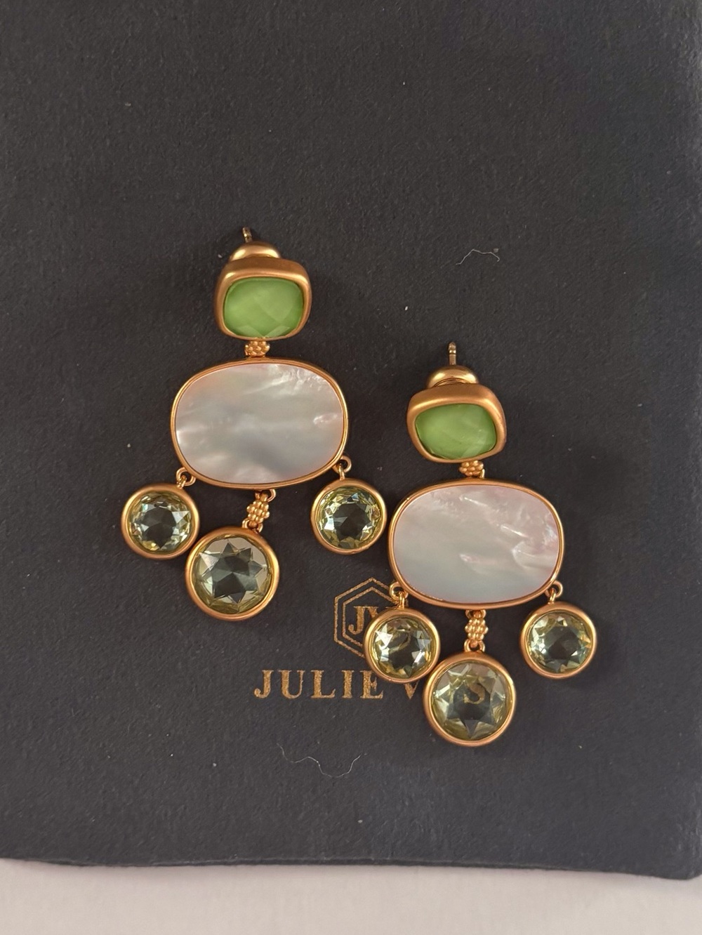 NWOT Julie Vos Kaleidoscopes Chandelier Earring - Picture 5 of 5